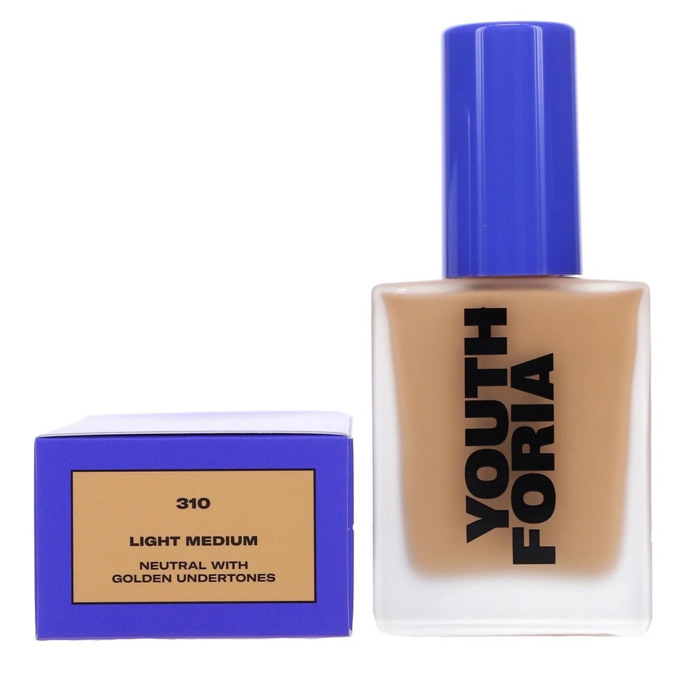 Youthforia Date Night Skin Tint Serum Foundation | 260 Light Medium | New in Box